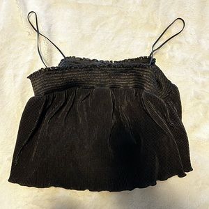 Urban outfitters cropped black top